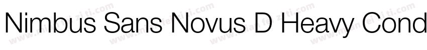 Nimbus Sans Novus D Heavy Conde Reg字体转换
